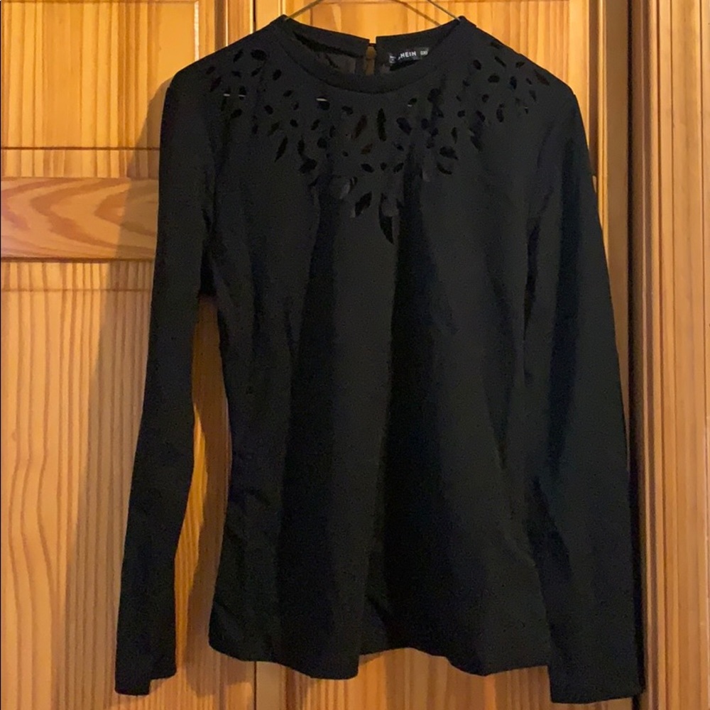 Long Sleeve Cut Out Top
